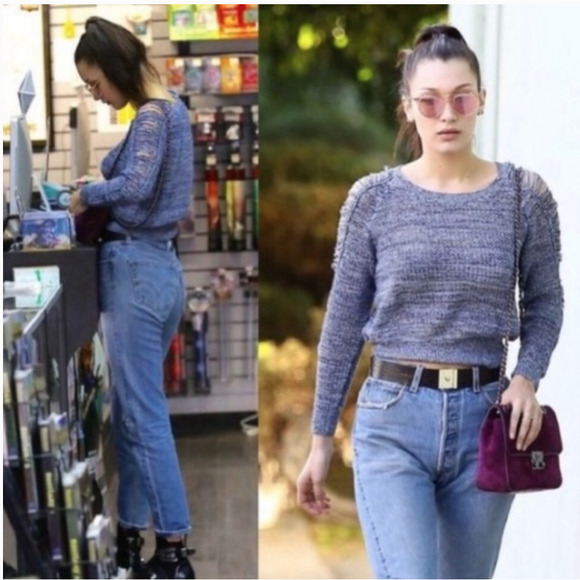 IRO Yana Open Knit Shredded Sleeve Sweater Size XS - Picture 11 of 11